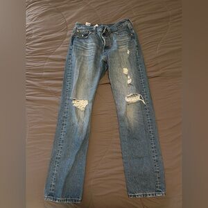 Levi's Women’s Classic Blue Distressed Jeans